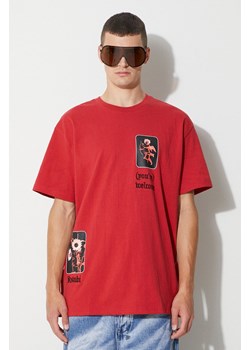 KSUBI t-shirt bawełniany kolor czerwony z nadrukiem ze sklepu PRM w kategorii T-shirty męskie - zdjęcie 173408414