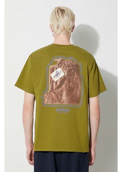 Gramicci t-shirt bawełniany Og Gadget Pant Tee męski kolor zielony z nadrukiem G3FU.T066 ze sklepu PRM w kategorii T-shirty męskie - zdjęcie 173408462