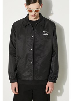 Drôle de Monsieur kurtka koszulowa La Veste Slogan kolor czarny przejściowa PERM-JT183-PA014-BL ze sklepu PRM w kategorii Kurtki męskie - zdjęcie 173408494