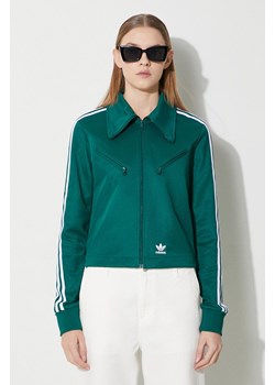 adidas Originals bluza Montreal Track Top damska kolor zielony z aplikacją IP0630 ze sklepu PRM w kategorii Bluzy damskie - zdjęcie 173408761