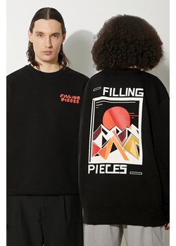 Filling Pieces bluza bawełniana Sunset kolor czarny z nadrukiem 74517021861 ze sklepu PRM w kategorii Bluzy męskie - zdjęcie 173408931