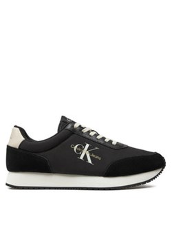 Calvin Klein Jeans Sneakersy Retro Runner Low Mix Mtl YM0YM01032 Czarny ze sklepu MODIVO w kategorii Buty sportowe męskie - zdjęcie 173410431