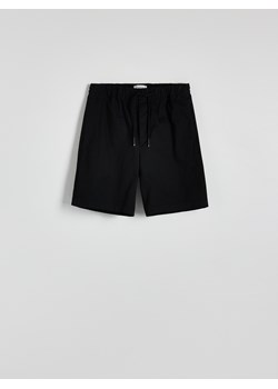 Reserved - Bawełniane szorty jogger - czarny ze sklepu Reserved w kategorii Spodenki męskie - zdjęcie 173412042