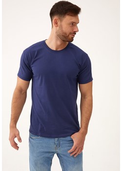 Granatowa Koszulka Tinakaya ze sklepu Born2be Odzież w kategorii T-shirty męskie - zdjęcie 173413722