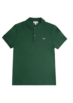 Koszulka Lacoste Cotton Shirt Regular Fit DH2050-132 - zielona ze sklepu streetstyle24.pl w kategorii T-shirty męskie - zdjęcie 173413930