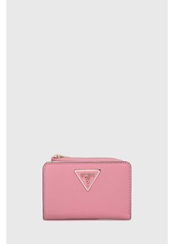 Guess portfel LAUREL damski kolor różowy SWXG85 00560 ze sklepu ANSWEAR.com w kategorii Portfele damskie - zdjęcie 173420830