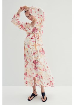 H & M - MAMA Sukienka z wiązanym paskiem Before & After - Biały ze sklepu H&M w kategorii Sukienki ciążowe - zdjęcie 173421320