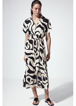H & M - Szmizjerka z wiązanym paskiem - Biały ze sklepu H&M w kategorii Sukienki - zdjęcie 173421323