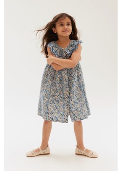 H & M - Sukienka z bawełnianego muślinu - Niebieski ze sklepu H&M w kategorii Sukienki dziewczęce - zdjęcie 173421333