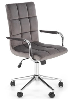 Szary młodzieżowy fotel do biurka obrotowy - Amber 4X ze sklepu Edinos.pl w kategorii Fotele dziecięce - zdjęcie 173422551