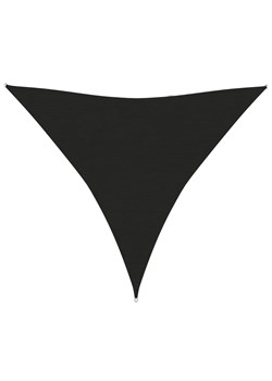Czarny trójkątny żagiel ogrodowy - Satus ze sklepu Edinos.pl w kategorii Tekstylia ogrodowe - zdjęcie 173422693