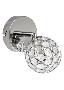 Srebrny kinkiet z kryształkami - K509-Tawalo ze sklepu Edinos.pl w kategorii Lampy ścienne - zdjęcie 173423343