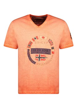 Geographical Norway Koszulka &quot;Jarico&quot; w kolorze pomarańczowym ze sklepu Limango Polska w kategorii T-shirty męskie - zdjęcie 173425751