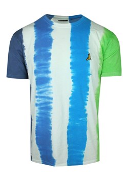 Wielokolorowy T-Shirt Męski - Bawełniany - Brave Soul TSBRSSS24WYETHnavyblue ze sklepu JegoSzafa.pl w kategorii T-shirty męskie - zdjęcie 173427172