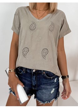 bluzka milda ciemnobeżowa uni ze sklepu UBRA w kategorii Bluzki damskie - zdjęcie 173427412