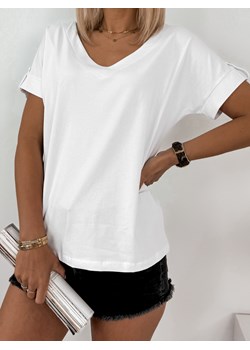 bluzka tereza biała uni ze sklepu UBRA w kategorii Bluzki damskie - zdjęcie 173427581