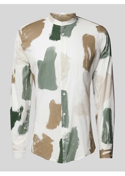 Koszula casualowa o kroju slim fit ze stójką ze sklepu Peek&Cloppenburg  w kategorii Koszule męskie - zdjęcie 173428740