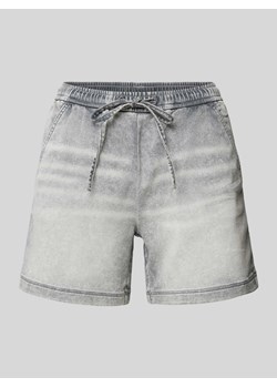 Szorty jeansowe o rozkloszowanym kroju z elastycznym pasem ze sklepu Peek&Cloppenburg  w kategorii Szorty - zdjęcie 173428764