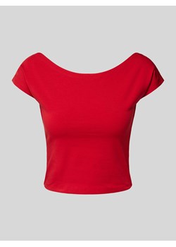 T-shirt krótki z dekoltem w łódkę ze sklepu Peek&Cloppenburg  w kategorii Bluzki damskie - zdjęcie 173428801