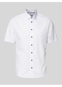 Koszula biznesowa o kroju slim fit z rękawem o dł. 1/2 ze sklepu Peek&Cloppenburg  w kategorii Koszule męskie - zdjęcie 173428922