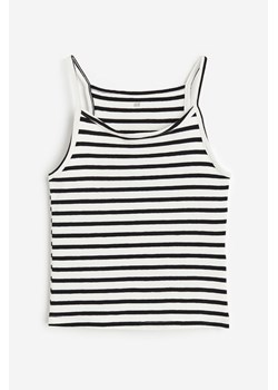 H & M - Koszulka w prążki - Biały ze sklepu H&M w kategorii Bluzki dziewczęce - zdjęcie 173429270