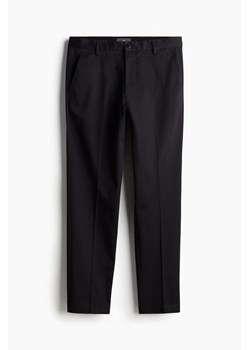H & M - Bawełniane spodnie Slim Fit - Czarny ze sklepu H&M w kategorii Spodnie męskie - zdjęcie 173429301