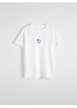 Reserved - T-shirt relaxed fit z nadrukiem - biały ze sklepu Reserved w kategorii T-shirty męskie - zdjęcie 173433821