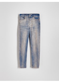 Reserved - Jeansy slim mid rise - niebieski ze sklepu Reserved w kategorii Jeansy damskie - zdjęcie 173433941