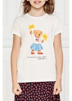 POLO RALPH LAUREN T-shirt | Regular Fit ze sklepu Gomez Fashion Store w kategorii Bluzki dziewczęce - zdjęcie 173437482