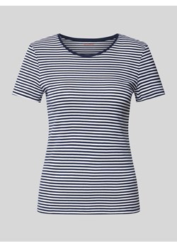 T-shirt z efektem prążkowania ze sklepu Peek&Cloppenburg  w kategorii Bluzki damskie - zdjęcie 173437542