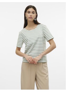 Vero Moda T-Shirt Abby 10304716 Zielony Regular Fit ze sklepu MODIVO w kategorii Bluzki damskie - zdjęcie 173438043
