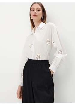 Mohito - Koszula z bawełny - biały ze sklepu Mohito w kategorii Koszule damskie - zdjęcie 173438452