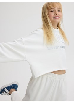 Reserved - Bluza z kapturem - złamana biel ze sklepu Reserved w kategorii Bluzy dziewczęce - zdjęcie 173438924