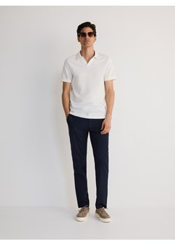 Reserved - Koszulka polo regular fit - biały ze sklepu Reserved w kategorii T-shirty męskie - zdjęcie 173439120
