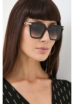 Furla okulary przeciwsłoneczne damskie kolor czarny SFU713_530700 ze sklepu ANSWEAR.com w kategorii Okulary przeciwsłoneczne damskie - zdjęcie 173439220