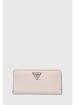 Guess portfel LAUREL damski kolor beżowy SWXG85 00460 ze sklepu ANSWEAR.com w kategorii Portfele damskie - zdjęcie 173439411