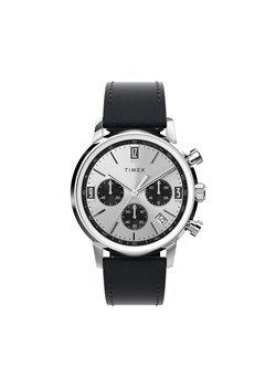 Zegarek Timex Marlin Chronograph TW2W10300 Czarny ze sklepu eobuwie.pl w kategorii Zegarki - zdjęcie 173439754