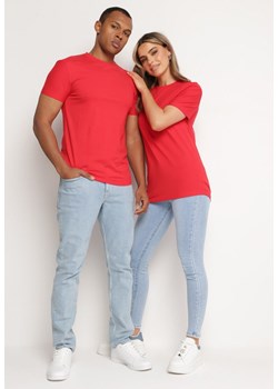 Czerwona Koszulka Bawełniana o Klasycznym Kroju Xloette ze sklepu Born2be Odzież w kategorii T-shirty męskie - zdjęcie 173439871
