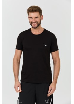EMPORIO ARMANI Czarny t-shirt basique, Wybierz rozmiar XXL ze sklepu outfit.pl w kategorii T-shirty męskie - zdjęcie 173442003