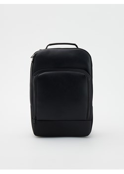 Reserved - Gładki plecak z uchwytem - czarny ze sklepu Reserved w kategorii Torby męskie - zdjęcie 173442552