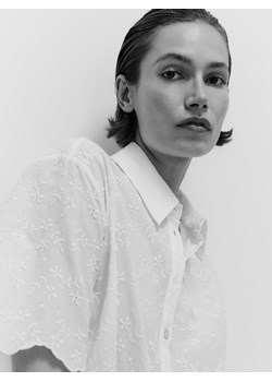 Reserved - Koszula z haftem - biały ze sklepu Reserved w kategorii Koszule damskie - zdjęcie 173443123