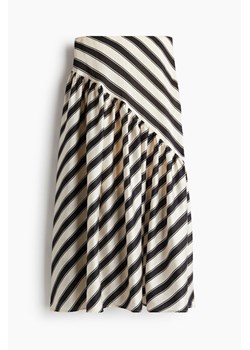 H & M - Drapowana spódnica z domieszką lyocellu - Czarny ze sklepu H&M w kategorii Spódnice - zdjęcie 173445243