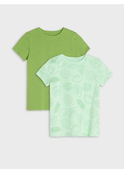 Sinsay - Koszulki 2 pack - zielony ze sklepu Sinsay w kategorii T-shirty chłopięce - zdjęcie 173446232