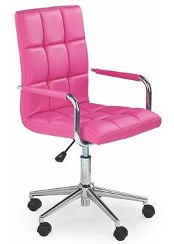 Różowy obrotowy fotel dla dziewczynki - Amber 2X ze sklepu Edinos.pl w kategorii Fotele dziecięce - zdjęcie 173446343