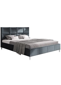 Podwójne łóżko z zagłówkiem 140x200 Bennet - 36 kolorów ze sklepu Edinos.pl w kategorii Łóżka i materace - zdjęcie 173446400