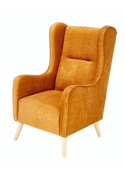 Fotel do salonu w kolorze miodowym - Tiesto ze sklepu Edinos.pl w kategorii Fotele - zdjęcie 173446540