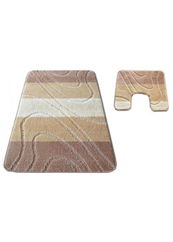 Zestaw beżowych dywaników do łazienki - Vices 4X ze sklepu Edinos.pl w kategorii Dywany - zdjęcie 173446623