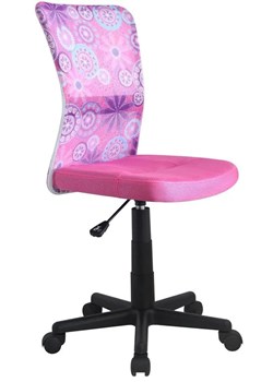 Fotel młodzieżowy do biurka Tobin - różowy ze sklepu Edinos.pl w kategorii Fotele dziecięce - zdjęcie 173446662