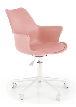 Różowy młodzieżowy fotel obrotowy - Asop ze sklepu Edinos.pl w kategorii Fotele dziecięce - zdjęcie 173446902
