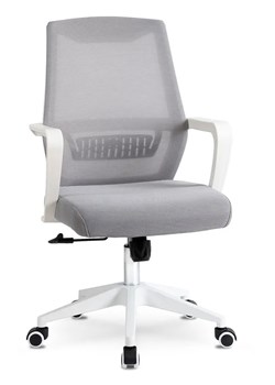 Szary nowoczesny fotel obrotowy do komputera - Egno ze sklepu Edinos.pl w kategorii Krzesła biurowe - zdjęcie 173447581